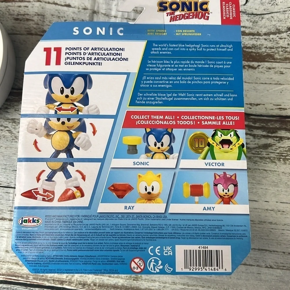 Sonic the Hedgehog Classic 4” Articulated Action Figure by Jakks Pacific